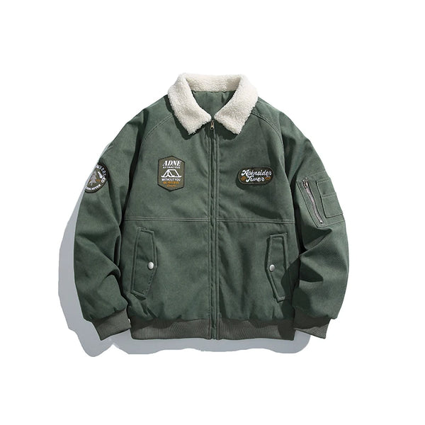 Quilted Bomber Jacket Winter Coat