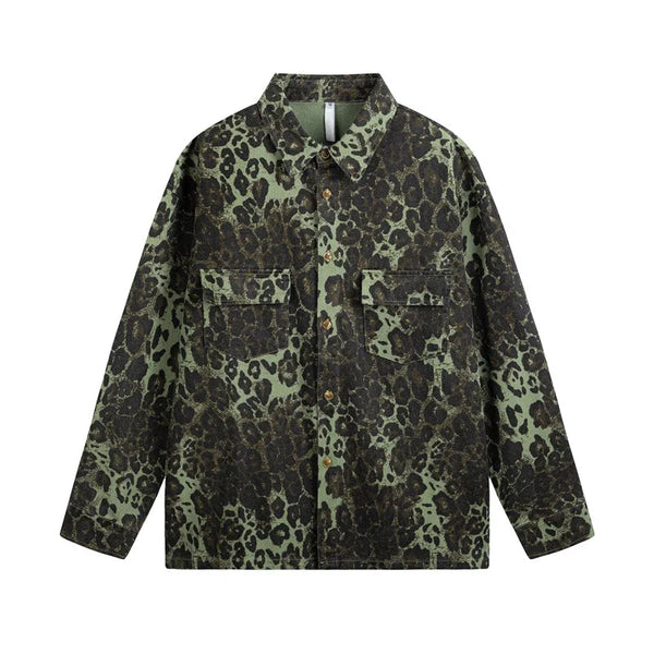 Leopard Green Jacket