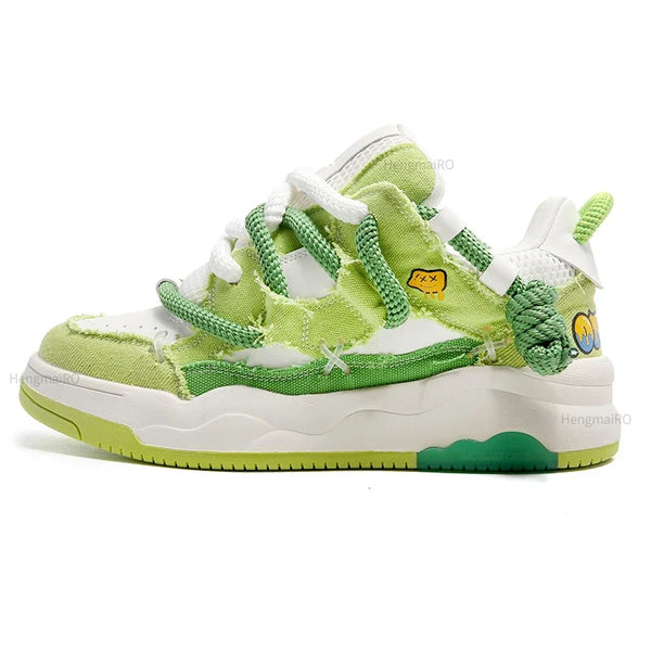 Retro Punk Canvas School Sneakers