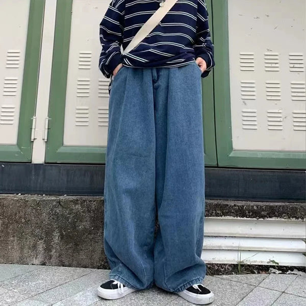 Black Wide Leg Baggy Denim Jeans