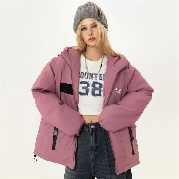 Warm Lightweight Hooded Down Puffer Jacket