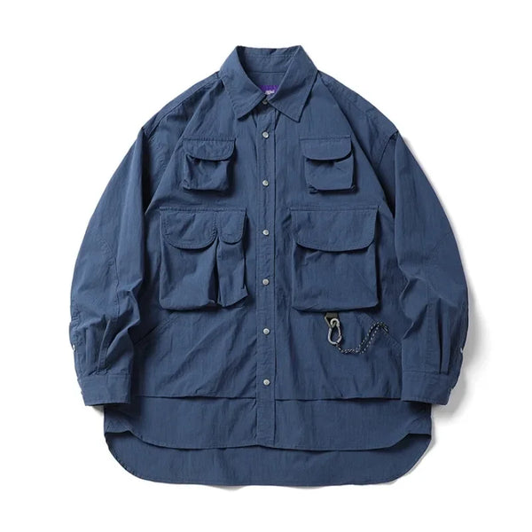 Multi-pocket Loose Cargo Shirt