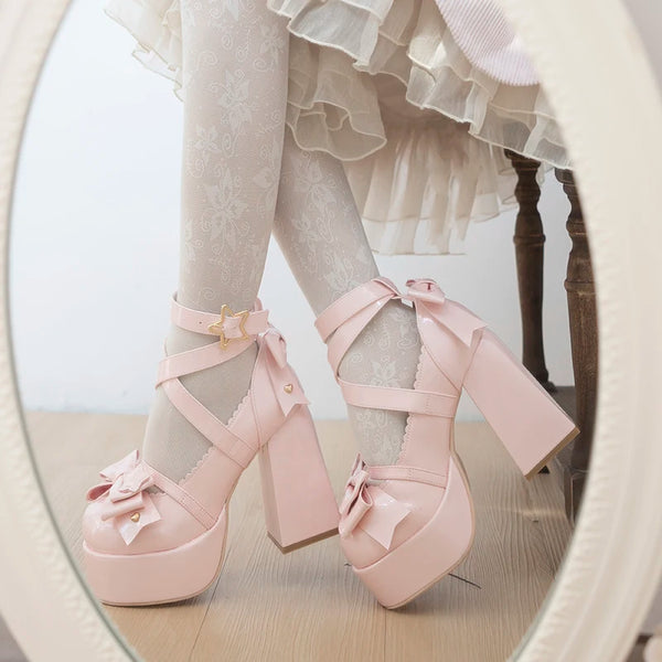 Coquette Bow Pump High Heels