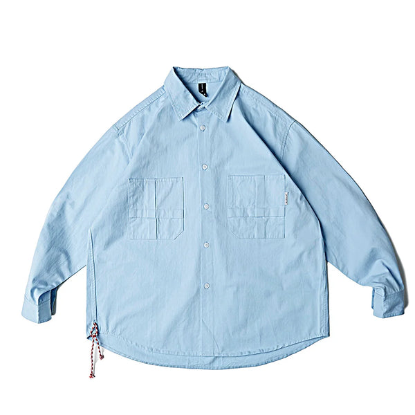 Urban Loose Fit Casual Cargo Shirt