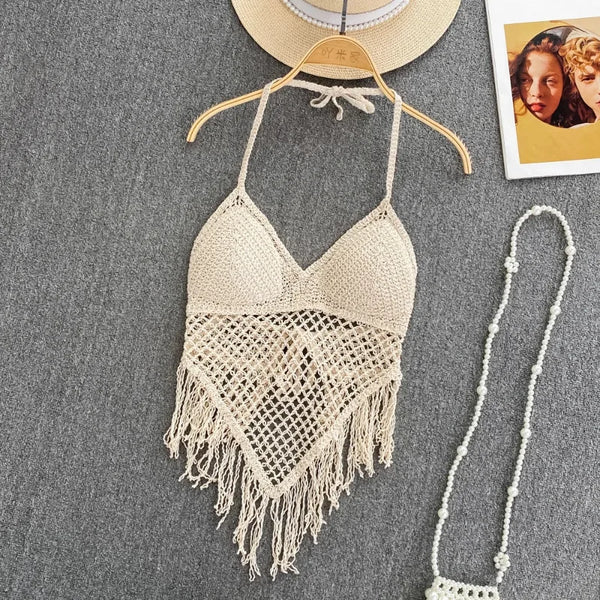 Knitted Tanks Camis for Women Bohemia Style