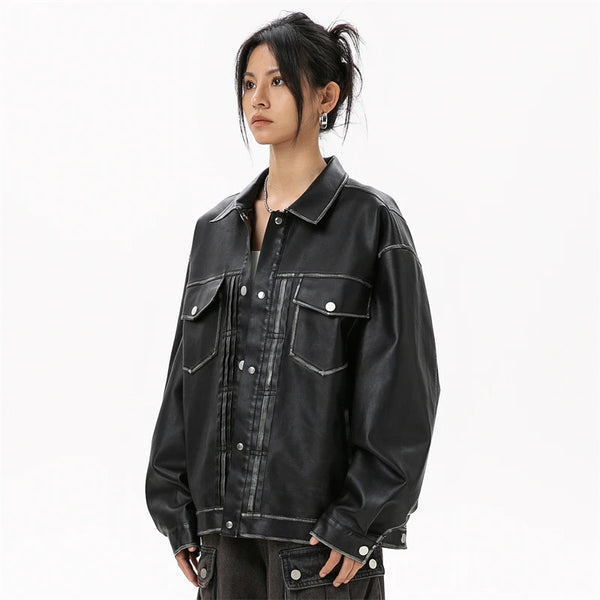 Black Leather Women's Jacket