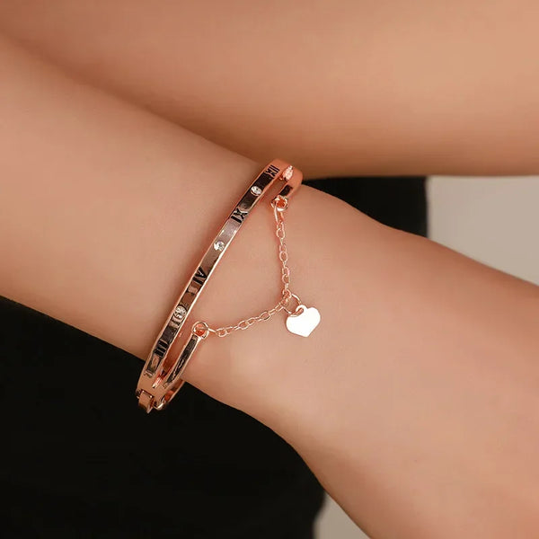 Numeral Love Tassel Heart Bracelet