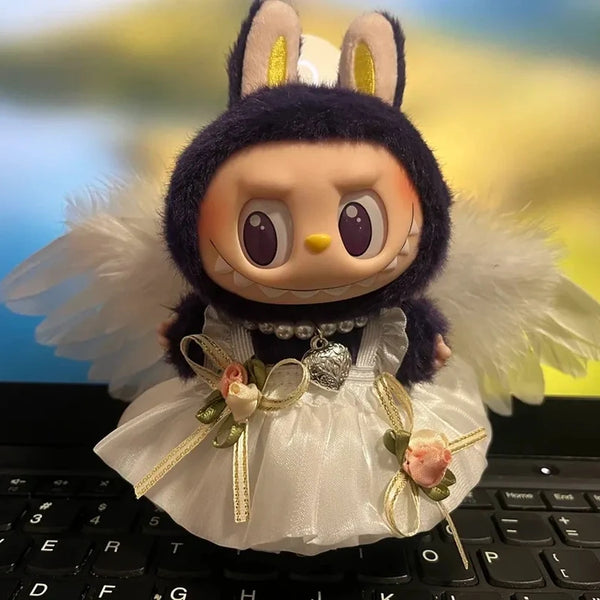 Vinyl Pendant Angel Wings Doll Outfit Lobubu-Inspired