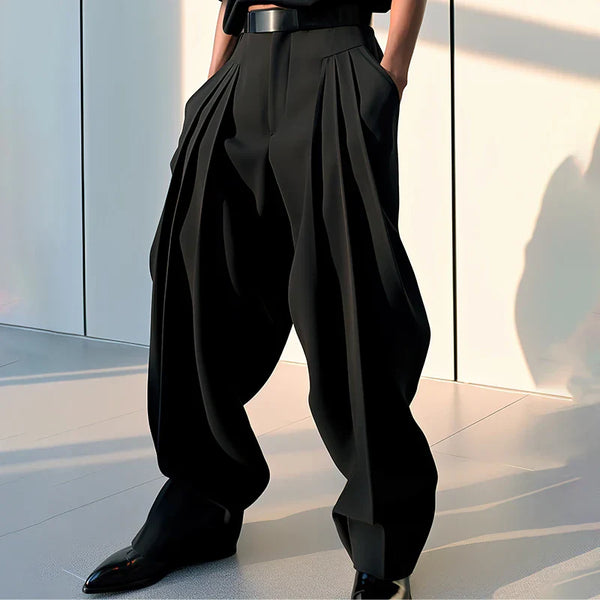 Solid Color Loose Pants