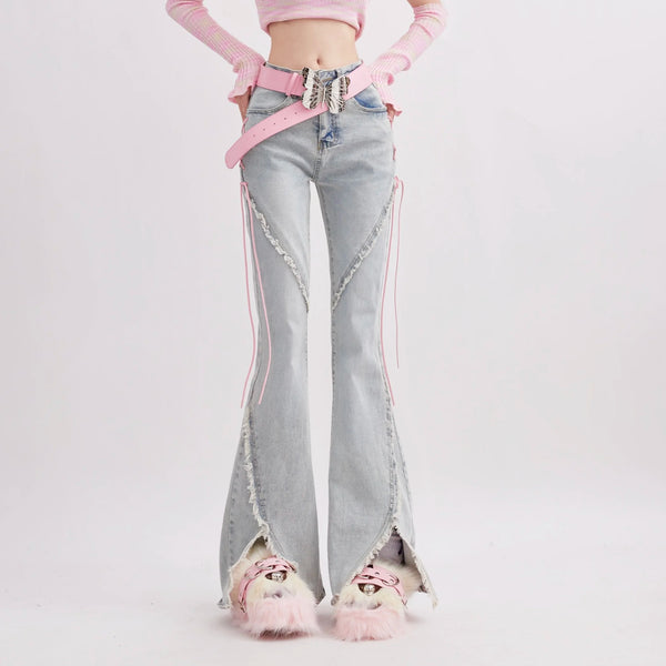 Soft Girl High Waist Wide Leg Jeans