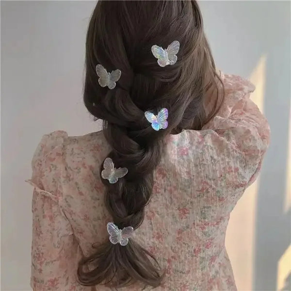 Colorful Butterflies Soft Girl Hairpins