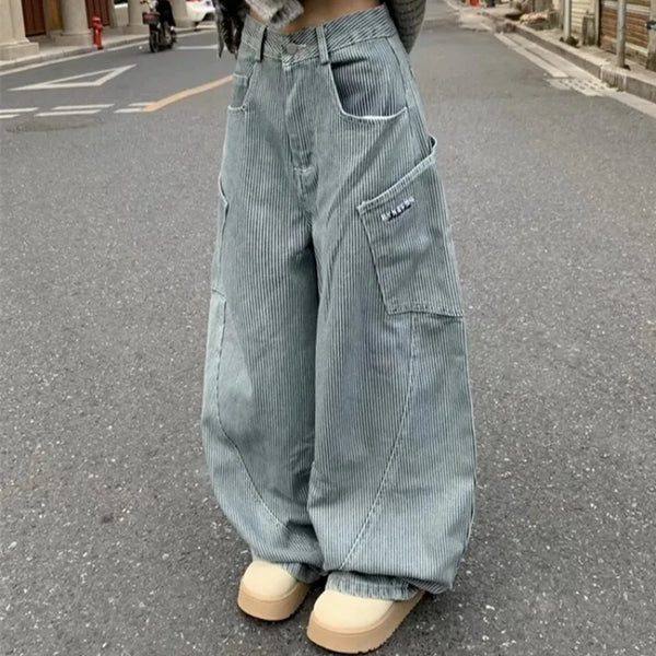 Scimitar Striped Vintage Jeans