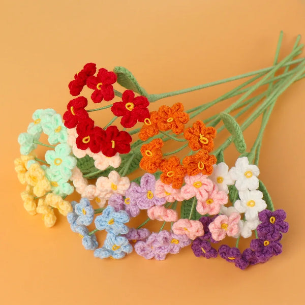 Handwoven Knitted Graduation Cute Mini Bouquet Flower