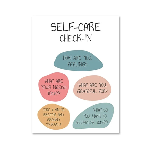 Mental Health Inspiring Quote Poster