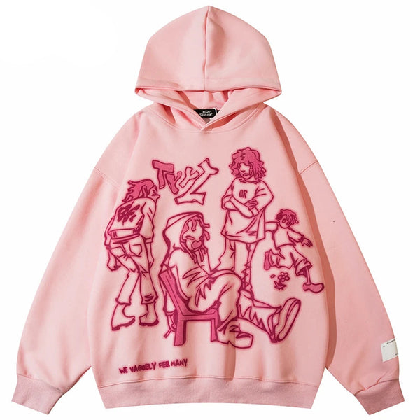 Cartoon Graphic Youth Life Hoodie