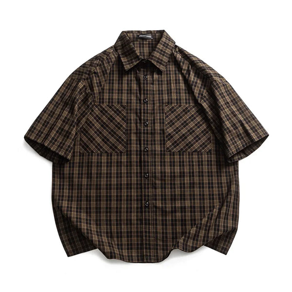 Plaid Pure Cotton Loose Casual Shirt