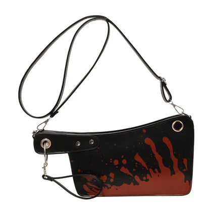 Clutches mit blutigem Messer