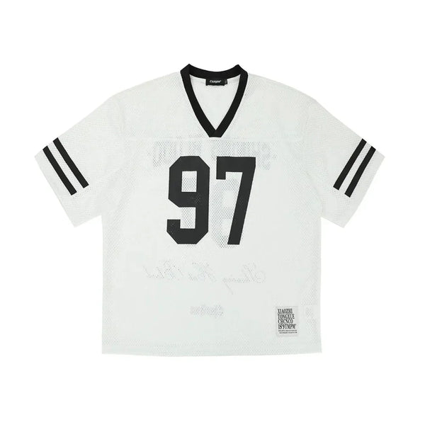 97 Breathable Retro Mesh  Sports  T-Shirt