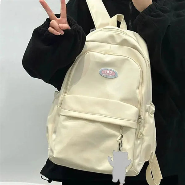 Nylon Multi-pocket School Backpack