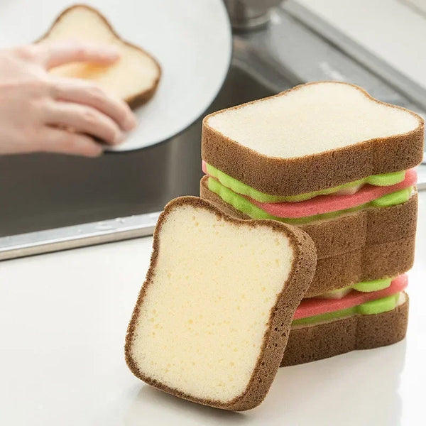 Esponja lavavajillas con forma de tostada