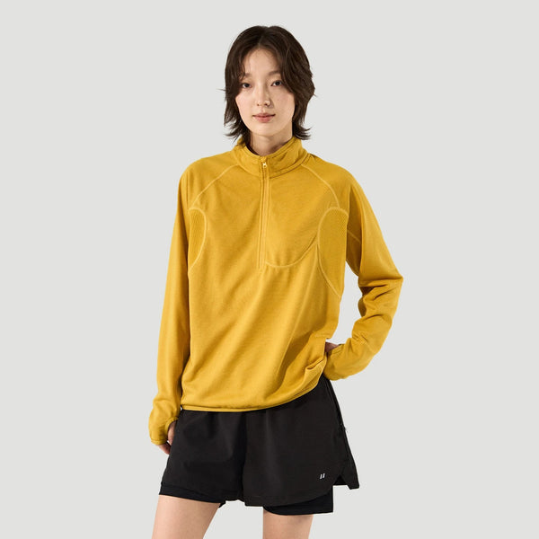 Breathable Lightweight Fleece Half Zip Hoodie