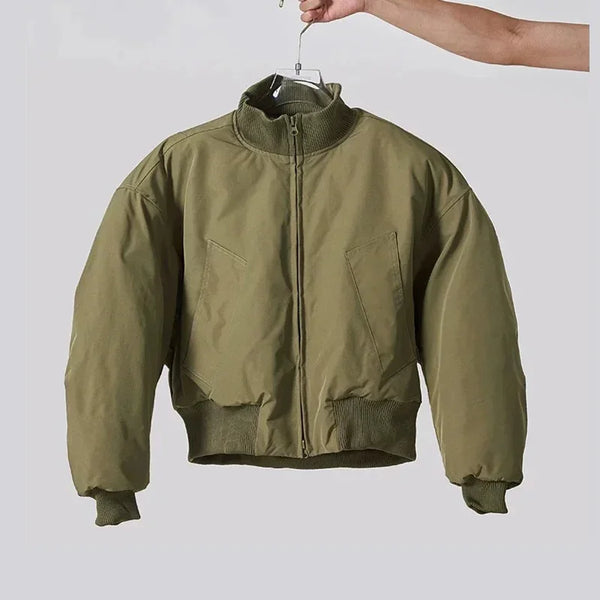Casual Padded Winter Bomber Basic Jacket