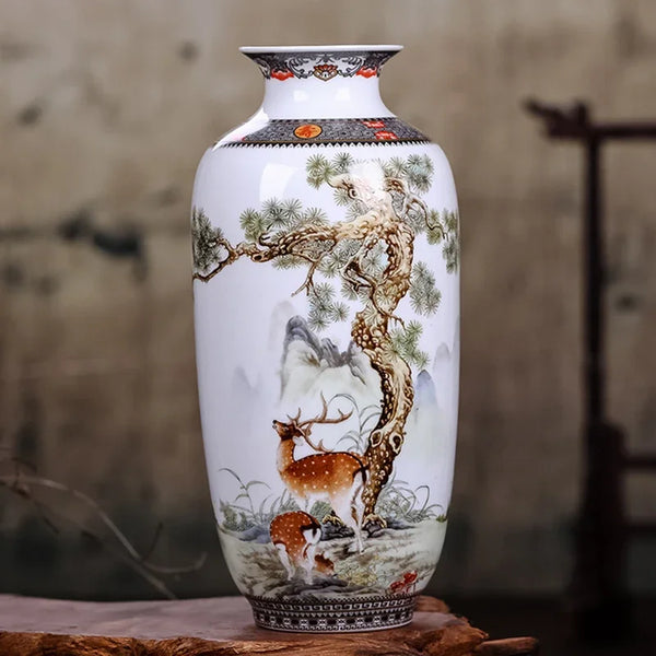 Ceramic Vase Chinese Traditional Flower Vase