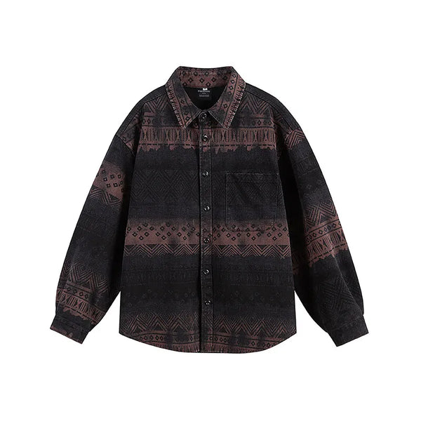 Vintage Washed Jacquard Shirt