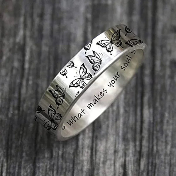 Vintage Soul Butterflies Ring