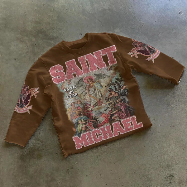 Saint Graphic Print Sweatshirt