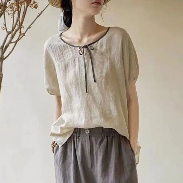 Vintage Ethnic Style Loose Fit T-Shirt