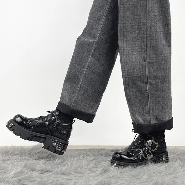 Black Grunge Platform Shoes