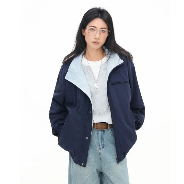 Stylish Reversible Windbreaker Jacket