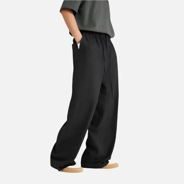 Solid Color Straight Leg Pants