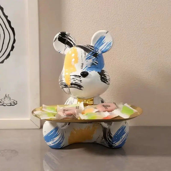 Graffiti New Bear Figurine Home Decoration