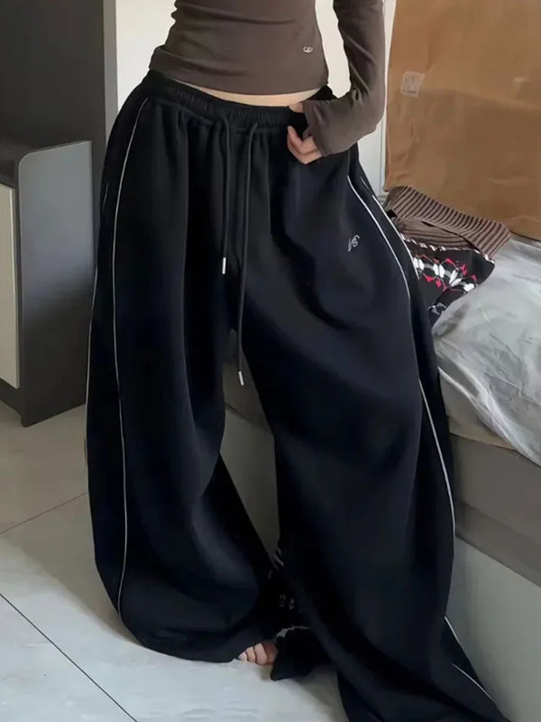 Striped Oversized Sweatpants Korean Pants
