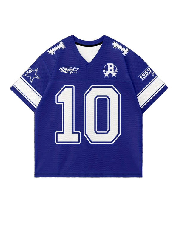 No.10 Blue Soccer Blue T-Shirt