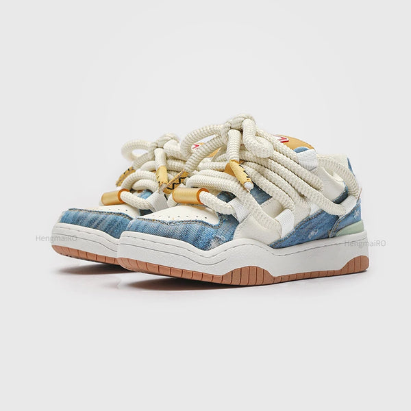Retro Y2K Bread Punk School Skateboard Shoes