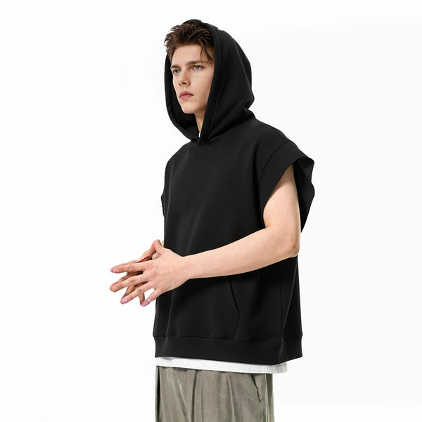 Heavyweight Sleeveless Hooded Tank Top