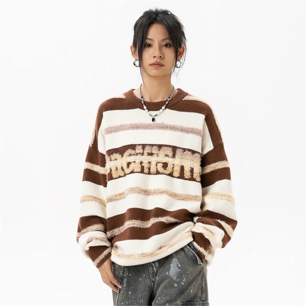 Striped Loose Winter Sweater