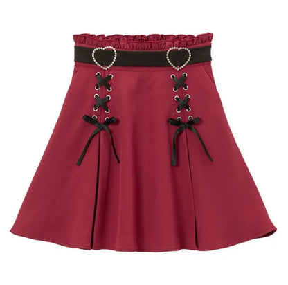 Süßer Gothic High Waist Minirock
