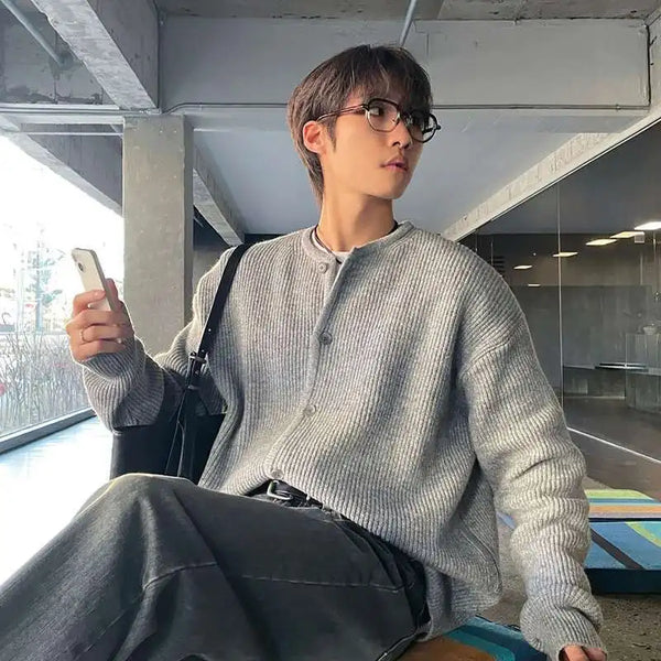 Knit Korean Style Loose Cardigan