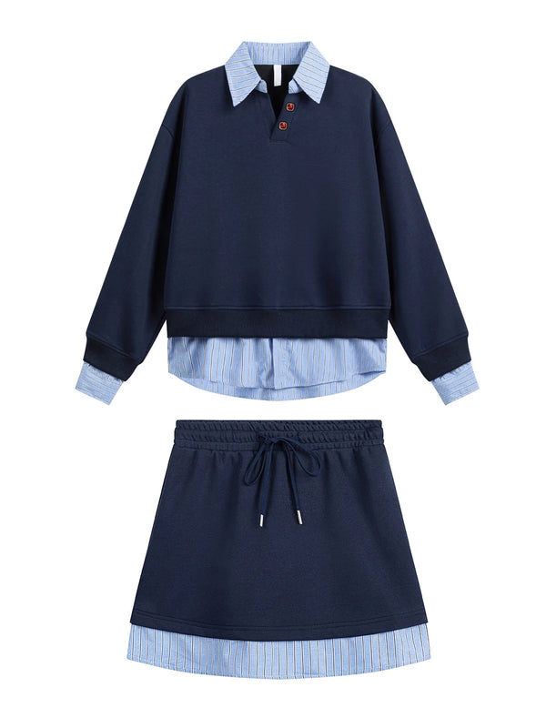 School Girl Elegant Two-Pieces Set