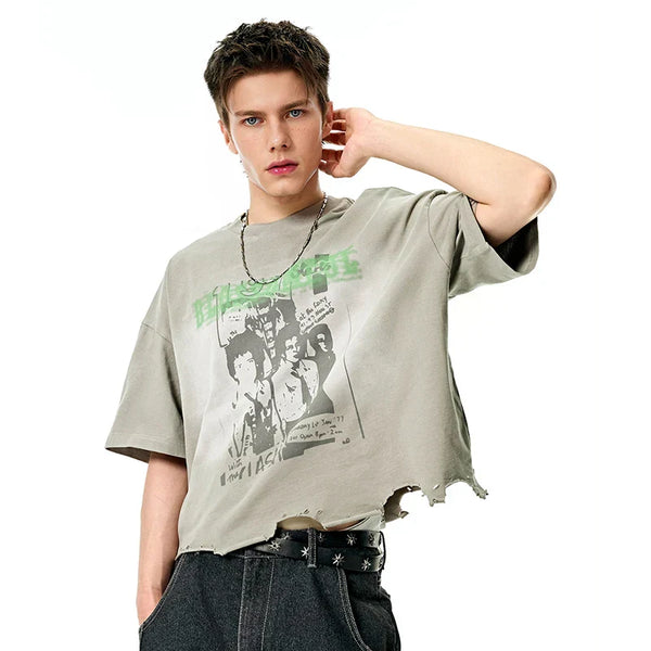 Vintage Distressed Graphic T-Shirt
