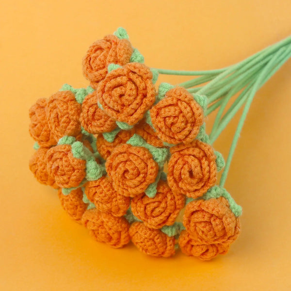 Vintage Tulips Crochet Flowers Handmade