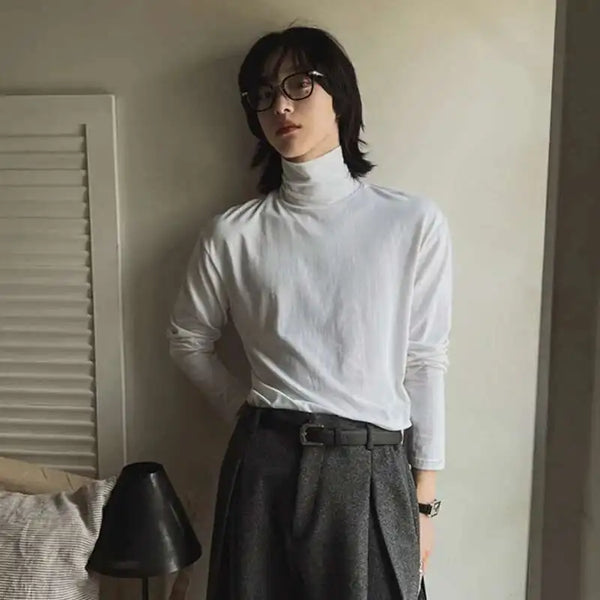 Solid Color Korean Style Long T-Shirt