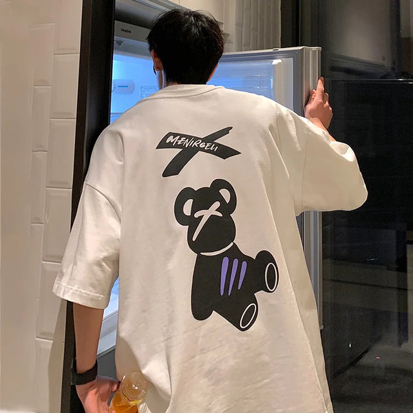 Cartoon Bear Graphic T-shirt