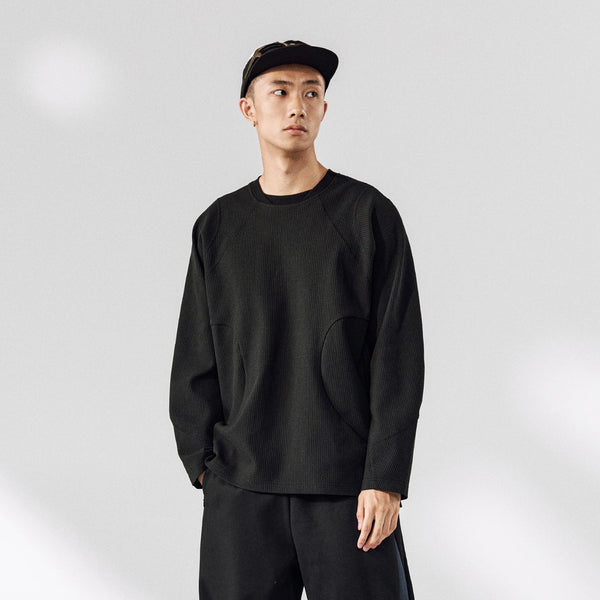 Quick Dry Stretch Waffle Knit Sweatshirt