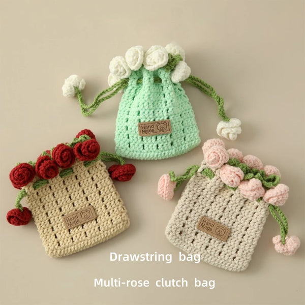 Crochet Cute Handmade Mini Makeup Bag