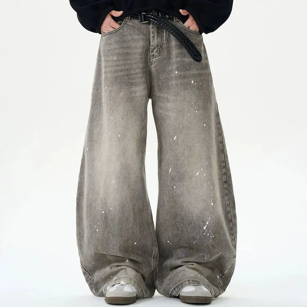Y2K Washed Wide Leg Jeans